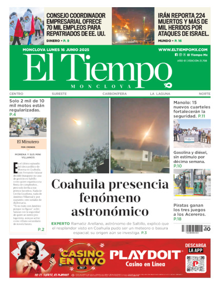 Edición impresa, hoja 1
