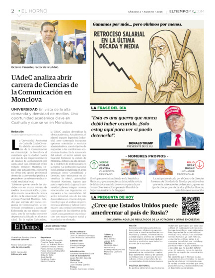 Edición impresa, hoja 2