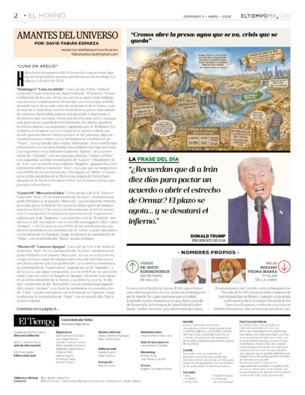 Edición impresa, hoja 2