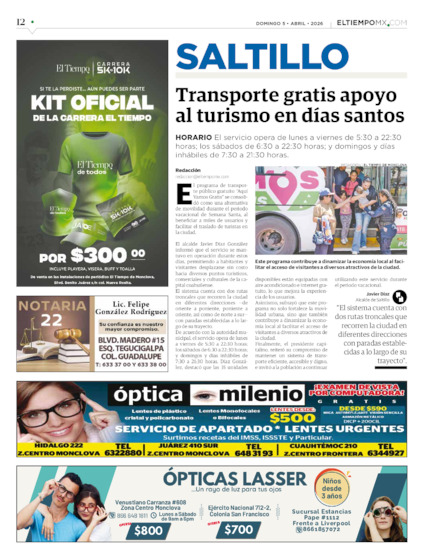 Edición impresa, hoja 12