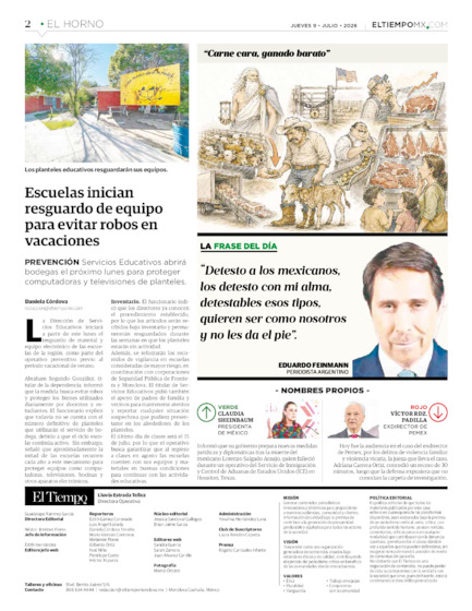 Edición impresa, hoja 2